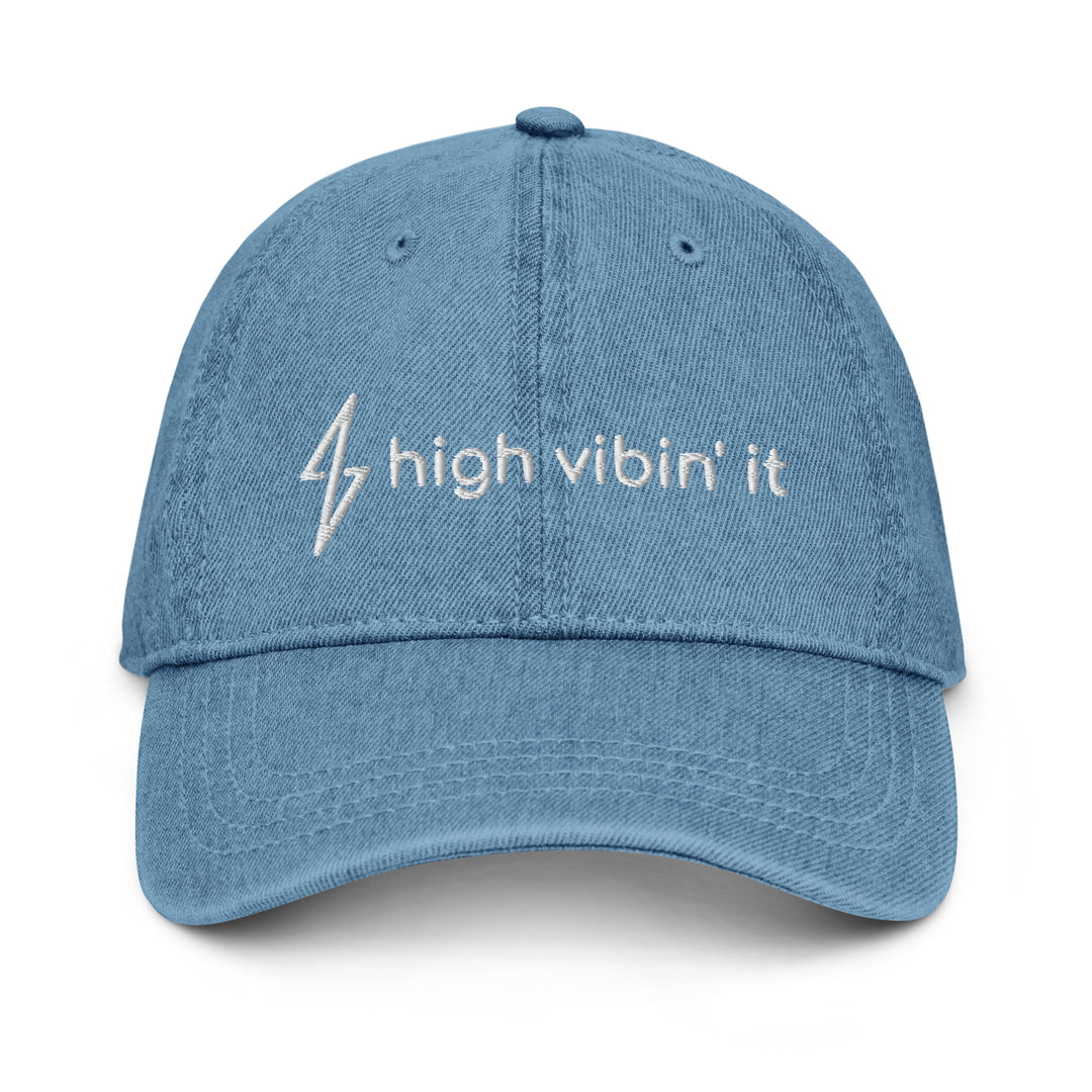 ◆VERUTUM◆ 3nd Ivy League Denim Ball Cap Blue Denim HW-BC17 Denim Baseball Cap, Unisex Sport Hat Casual Women Men Sun